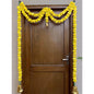 Tied Ribbons Yellow Hanging Marigold Garland Toran