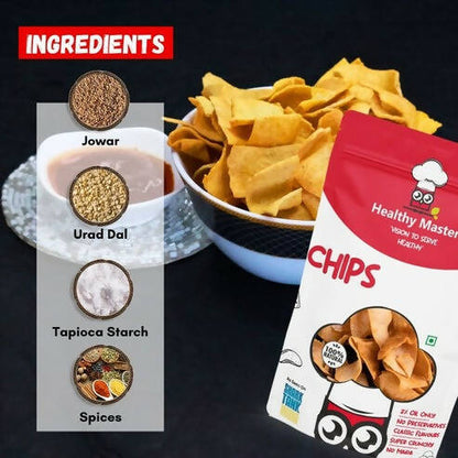 Healthy Master Light & Crispy Jowar Chips | Millet Snacks