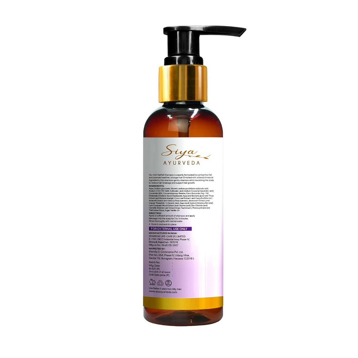 Siya Ayurveda Anti-Hairfall Shampoo