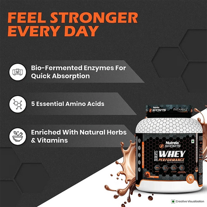 Patanjali Nutrela Sports Whey Performance (Choc-irish)