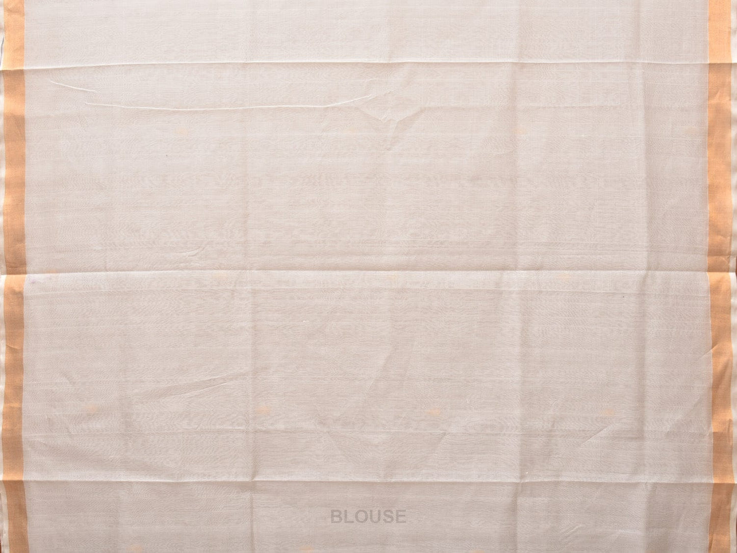 White Uppada Cotton Silk Handloom Saree with Hamsa Pallu Design - Global Threads