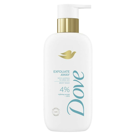 Dove Exfoliate Away Serum Body Wash with 4% Refining Serum + AHA