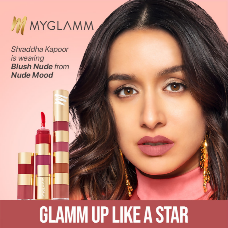 MyGlamm Super 4 Liquid Lipstick Stack - True Bolds