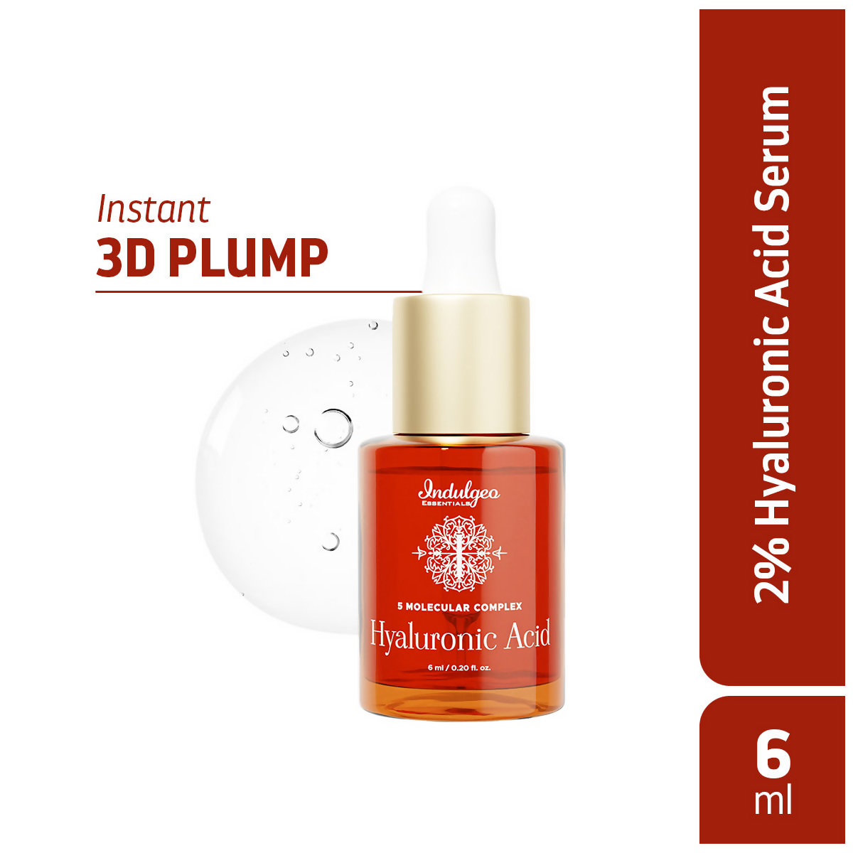 Indulgeo Essentials 5 Molecular Complex Hyaluronic Acid Lightweight Face Serum