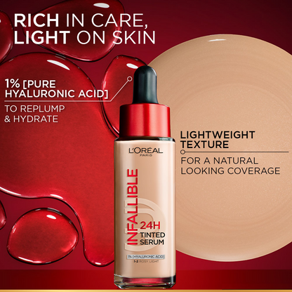 L'Oreal Paris Infallible 24H Tinted Serum Foundation - Tan