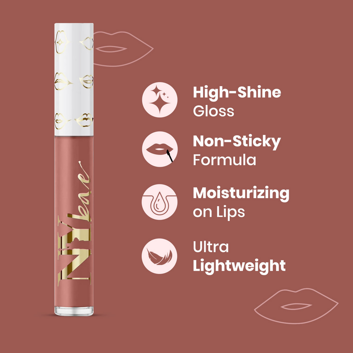 NY Bae Gloss Getter Lip Gloss - Brown Dates 04