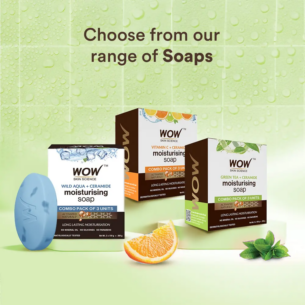 Wow Skin Science Green Tea & Ceramide Moisturizing Soap