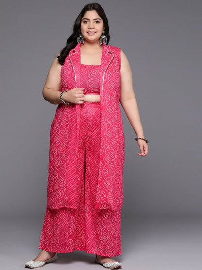 Ahalyaa Women's Traditional wear Co-ords - Pink