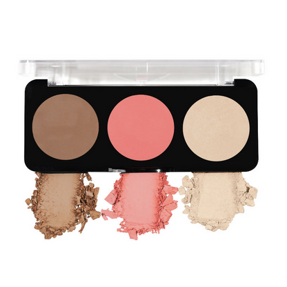Swiss Beauty Cheek-A-Boo 3 In 1 Blusher Contour & Highlighter - 2