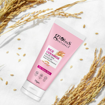 Globus Naturals Rice Ceramide Peel Off Mask, For Korean Glass Skin