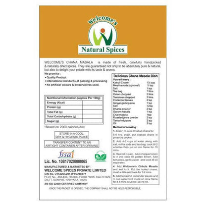 Welcome’s Natural Spices Chana Masala