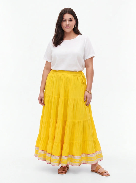 Cotton Lehenga Skirt - garba chaniya