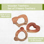 Matoyi 3 Wooden Baby Rattles For Kids