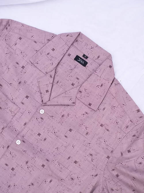 Diva Globe Rayon Printed Shirt With Lapel Collar