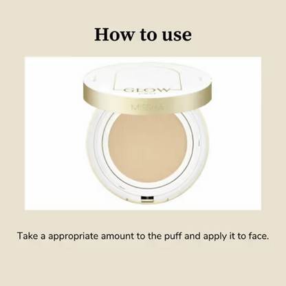 Missha Glow Cushion Light No.21P Fair SPF 37 PA+++