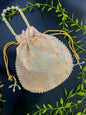 Joban Fashion Pearl Hand Work Potli Bag - Peach