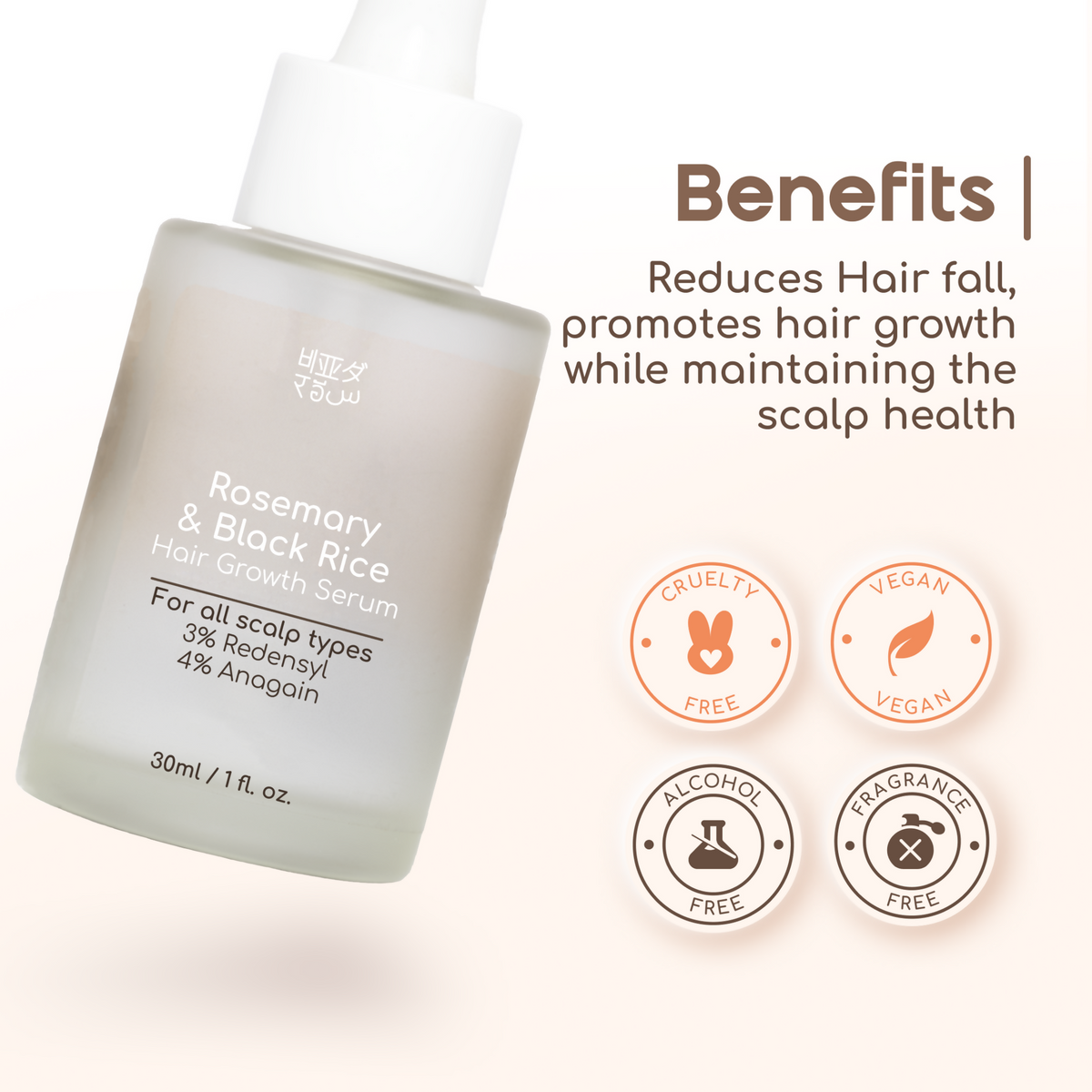 Beyond Rice Rosemary & Black Rice Hair Growth Serum