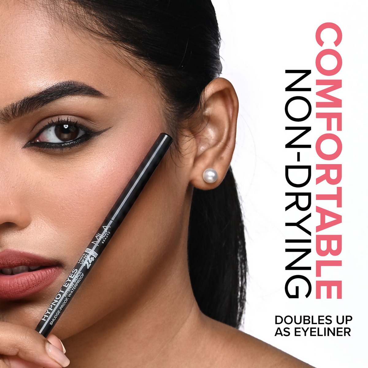 Mila Beaute Hypnoteyes Waterproof & Smudge-Proof 24Hrs Kajal
