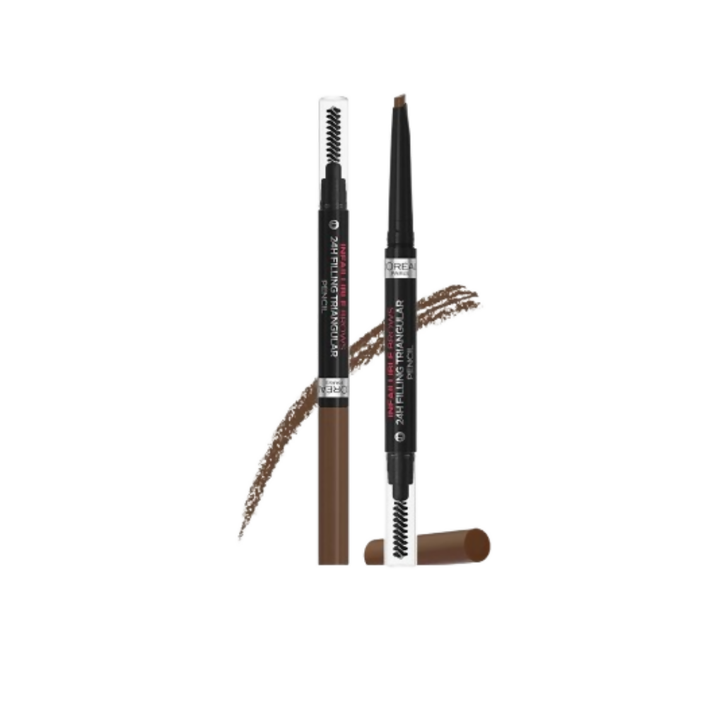 L'Oreal Paris Infallible 24H Brow Filling Triangular Pencil - 5.0 Light Brunette