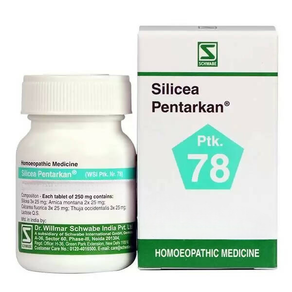 Dr. Willmar Schwabe India Silicea Pentarkan Ptk 78 Tablets