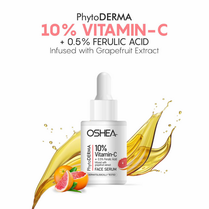 Oshea Herbals Phytoderma 10% Vitamin C & 0.5% Ferulic Acid Face Serum
