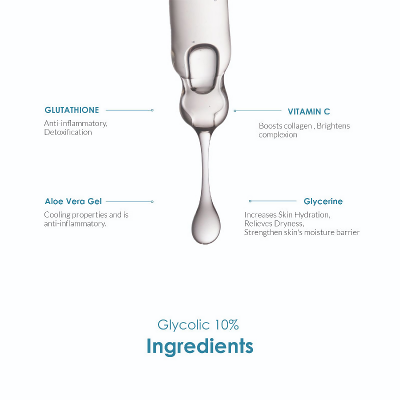 The Body Temple Glycolic 10% Face Serum