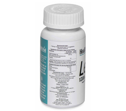 HealthAid Lecithin 1200 mg Softgel Capsules