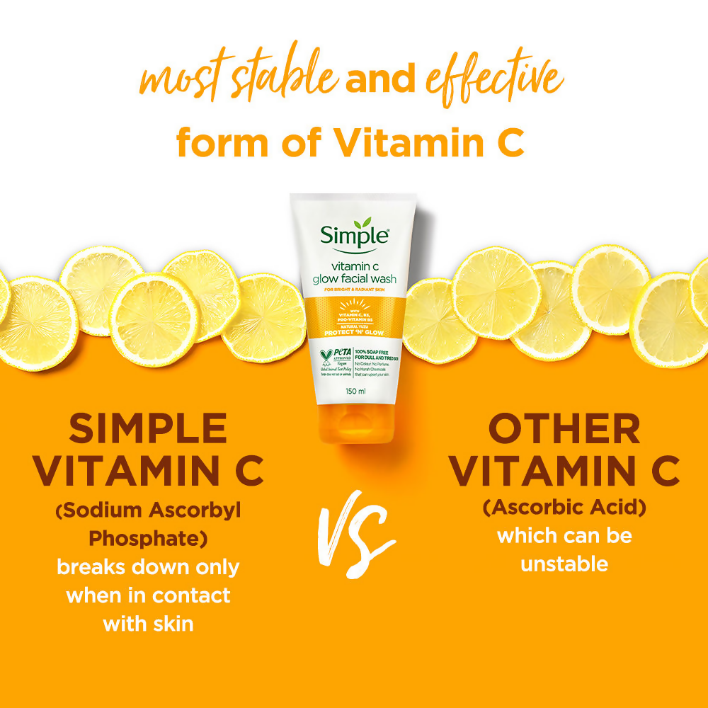Simple Protect N Glow Vitamin C Glow Facial Wash