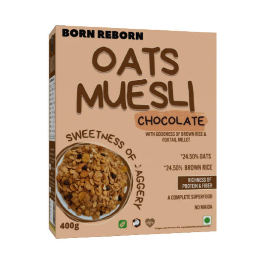 Born Reborn Chocolate Oats & Millets Muesli with Jaggery