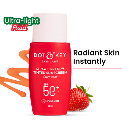 Dot & Key Strawberry Dew Tinted Sunscreen SPF 50+ PA++++ - 07 Caramel