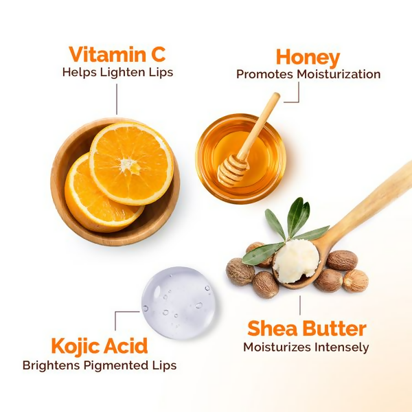 Mamaearth Vitamin C Moisture Therapy Lip Balm SPF 50 with Vitamin C & Honey For Lip Lightening