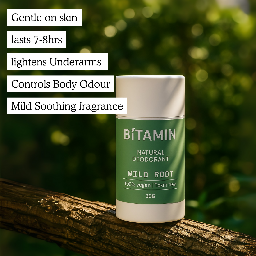 Bitamin Natural Deodorant Wild Root, Sea Salt Roll On