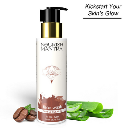 Nourish Mantra Coffee Cleanse Face Wash with Coffee Niacinamide, & Aloe Vera