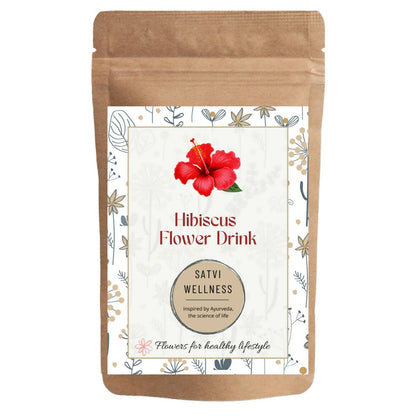 Satvi Wellness Hibiscus Flower Drink | Hibiscus Flower Tea | Hibiscus Tea | Herbal Tea