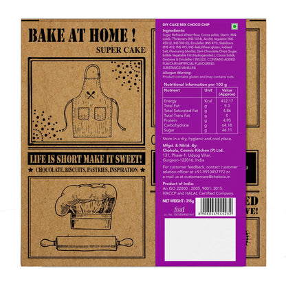 Choko La Homemade Happiness DIY Cake Choco Chip Mix
