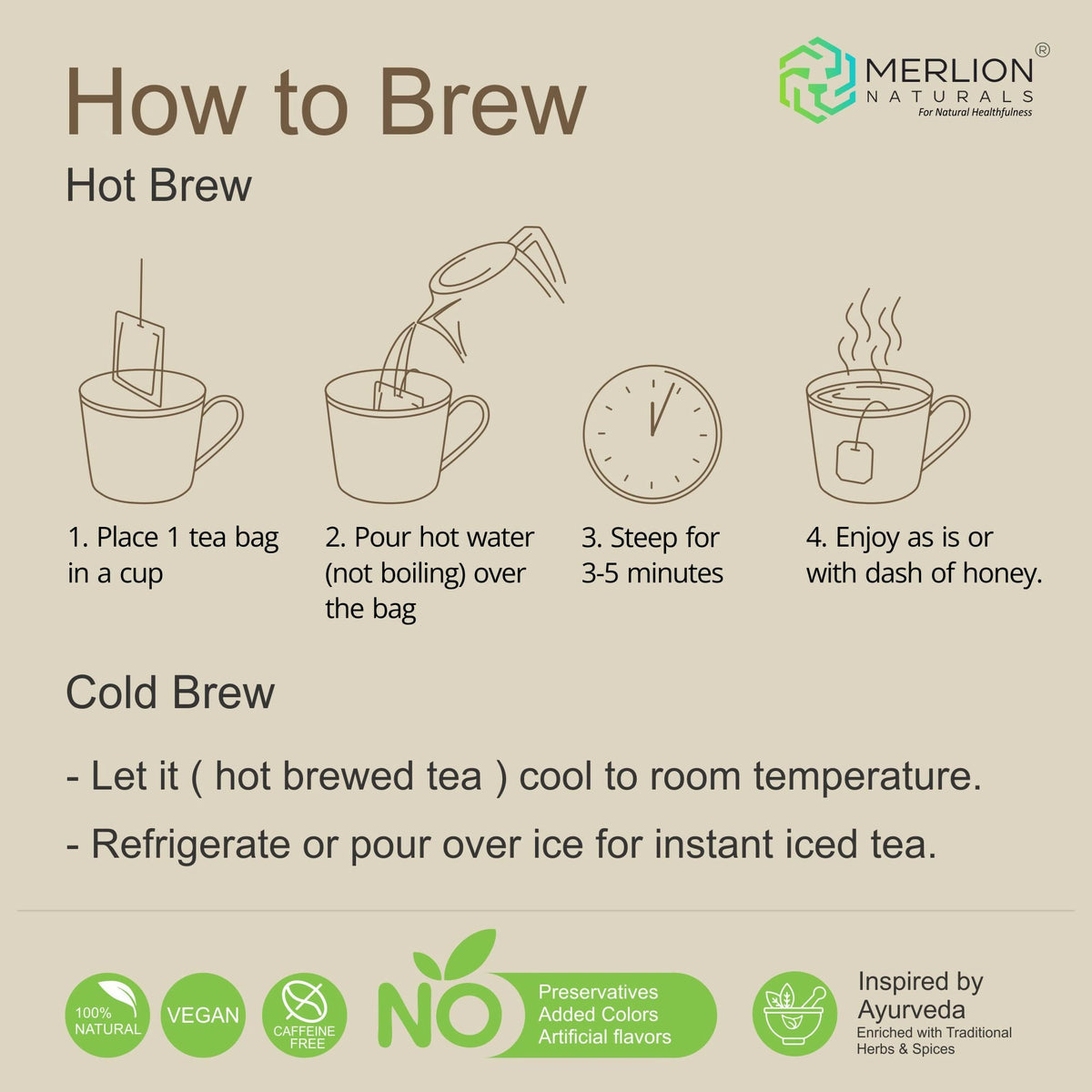 Merlion Naturals Ginger Tea Bags