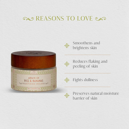 Old School Rituals Arrack of Rice & Banana Redefining Mousse Natural Face Moisturize
