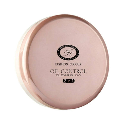 Fashion Colour Oil Control Clear Glow 2 in 1 Powder-Shade 01