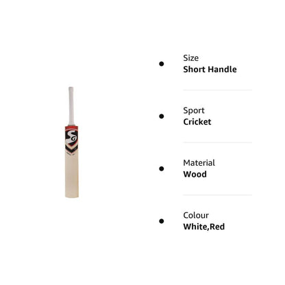 Briovy Power Poplar Willow Cricket Bat (Size Short Handle)