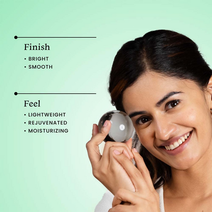 Foxtale Brightening Under Eye Cream with Vitamin-C, Caffeine & Hyaluronic Acid