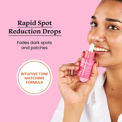 Foxtale Milky Way Rapid Spot Reduction Drops with 3% Tranexamic Acid Serum & Niacinamide - Reduces Marks and Hyperpigmentation, Evens Out Skin Tone