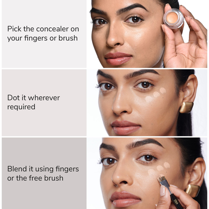 Mila Beaute Conceal It Pot Concealer Creamy Matte Finish with SPF 15 - Green Corrector