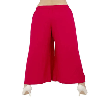 Lagi Women's Pink Solid Palazzo (PLZ03G)