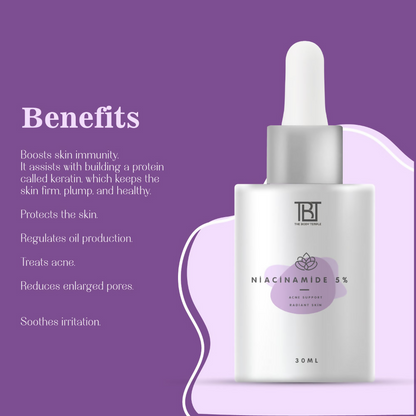 The Body Temple 5% Niacinamide Face Serum
