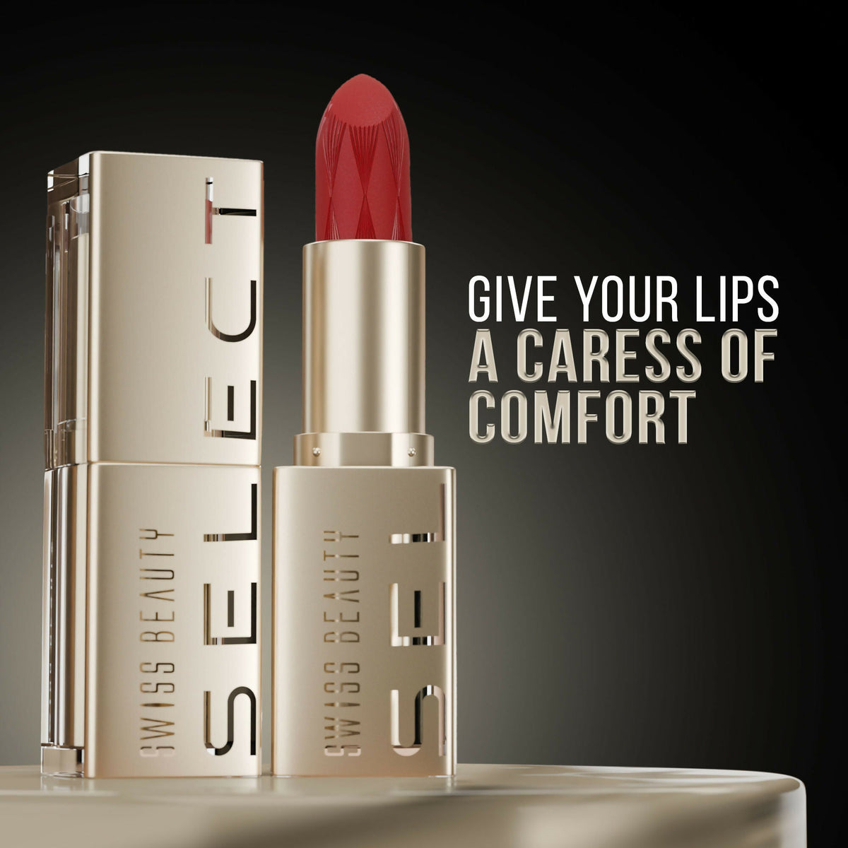 Swiss Beauty Select Creme Touch Hydrating Lipstick - 11 Rare Red